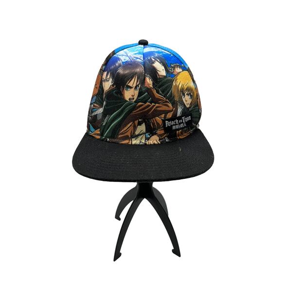 Attack on Titan Flat Brim Snapback Baseball Cap One Size Fits Most - Picture 1 of 7